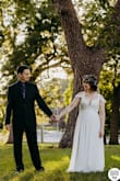 This dress fit like a glove, with the exception of the height. Luckily, my grandmother is an accomplished seamstress and was able to take a good foot off the bottom of the skirt and take up the shoulder straps. I wore this dress for my brunch garden party wedding. Highly recommend! - Ellen A.