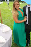 This dress was great. Wore for an outdoor wedding, and it was fabulous. Fit perfectly, and was able to dance all night without the ladies falling out. Received so many compliments, truly felt so pretty! I'm short, but didn't even need to hem this to fit me! Came very wrinkled from the packaging, so I steamed it well before wearing and I was good to go! - Carly B.