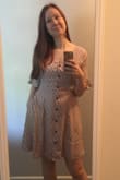 I love this dress it's a little loose but I think that's the style. I personally don't like the sleeves they are a bit to flowing for me but then I saw the pockets in I knew I wouldn't return it just for that fact lol the fabric is amazing it's light filling but tremendous quality the color looks lighter in person - Jenna B.