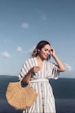 I ordered this dress to take with me on vacation and I was so happy when it arrived! It's simple which I love, yet the details like the open back and button front make it different. It fit true to size, the material was very comfortable although it does wrinkle quite easily, but it's nothing an iron can't fix! - Kimberly R.