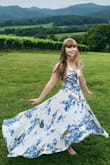 I wore this dress to my bachelorette party where we went to several vineyards and it was absolutely beautiful and perfect for the occasion. This dress is so classy and elegant. It runs true to size. However, the bust was extremely large and I had to do a hefty safety pinning job but it turned out fine. Would definitely recommend! - Ashley R.
