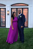This dress was amazing! I last minute decided to go with the purple color and I'm glad I did. I wore it to a wedding and got so many compliments and I really stood out amongst the nudes, blues and soft pinks. If you like bright colors like me, this is the one to go with. As far as the actual dress, I love the fact that my chest was totally covered, which is hard when you have a larger bust. I did have to enlist the help of boob tape since it's backless. The dress was a little long, and by the time I realized it was late and I decided not to hem it, however I would suggest hemming. It was tight and flowy in all the right places, hiding my imperfections quite well. Overall, I just felt really beautiful and that's all that matters! - ALOKI P.