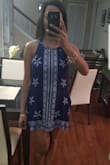 The fabric is cool and soft. Fits flowy. I wore it to a baby shower and got tons of compliments. Love it! - Terry A.