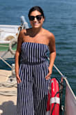 Great jumpsuit/romper for summer & fall. Fit great, very comfortable. You don't have to wear a bra with it but if you do, the back is easy to tie to cover it. Wore it sailing and it was perfect! Also, it has pockets.. who doesn't love pockets?! - Pilar L.