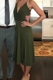 Great dress! A little low cut, in fact my bra was showing sometimes. Should maybe have used petals? Loved it other than that! - Laura S.