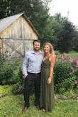 Originally ordered a small but after reading reviews I ordered an XS which fit much better. Loved the color and feel. It was very comfortable and perfect for a Vermont wedding! - Aleaha G.