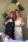 This dress is so pretty and just as pictured! I ordered a M and it's a little loose in the waist but if I sized down it would probably be too tight. I highly recommend. No bra required. A tad see through so I wore nude underwear with it. Perfect Bridal Shower dress. - Courtney K.