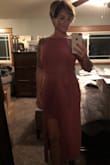This dress was a pleasant surprise! Comfortable and stretchy material! Beautiful color! - Stacy H.