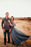 I bought this dress for my engagement photos and it was PERFECT. So classy and elegant. I feel like I could have gotten away with an extra small, as it was too long even with tall wedges on. I will need to get it hemmed if I wear it to an event but it was fine for pictures. - Chelsea L.