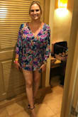 I wore this on a bachelorette trip and it was perfect! so comfortable and fun.
Def size up if you are tall and like a loose fit! I got a large to ensure it was long enough! - Jen L.