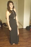 Just barely long enough, but still acceptable length! Perfectly sized in the hips but slightly larger up top. Wearing to a wedding and can't wait! - Rosann H.