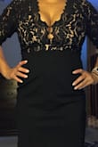Love this dress I usually order size small but after reading the reviews Decided to order a size bigger - Isela V.