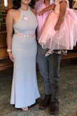 This was a beautiful dress and it fit great. It was too long, but I had it hemmed. - Brenda S.