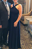 This dress is an all around stunner. The material is great, the length was a bit long on me, but the bust and waist fit comfortably and I was able to dance all night in it! I also purchased the "Come and Get It Gold Hoop Earrings" to go with it and I highly recommend the complete look. - Aisha B.