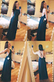 I wore this dress to a formal and it was a big hit. It runs large. I normally wear a S-M but I wish I would have ordered an XS. I had to have it altered in the back. Otherwise, this dress is perfect and I'd order it in every color if I had an occasion to wear it. It's also long but I wore 4 inch heels and that put it right at floor-length. - Taylor V.