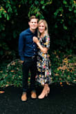 This dress exceeded all my expectations! The fit is perfect, the colors are gorgeous, and the length is so flattering! It pulls you in at the waist and flows elegantly down past the knee. It is SO comfortable, I could wear it all day. - Whitney Z.