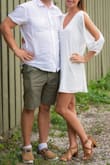 Perfect for summer events.  I liked the ivory color. Size small is a little too wide, maybe x-small would work better, however I kept the small as it was okay. - Carolin H.