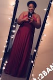 This dress fit perfect, I originally wear a size 14 and I ordered the XL dress and was nervous about the fit and length. Both exceeded my expectations and we all styled our dresses differently and it turned out AMAZING. I am in love with this dress and it is definitely something I can style and wear again. Thank you so much for making this process affordable and easy for our "Bride Tribe". - Kalisha C.