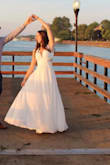 Got this dress for our engagement pictures and loved it! The material is so light and flowy. It was the perfect length with a pair of heels on. - Kelsey L.