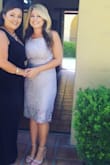 The dress fits true to its size. The material is good quality and is comfortable. Overall loved the dress. - Grace N.