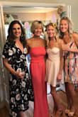 I ordered this dress for my sister-in-law's wedding shower and it fit great. The wrap kept popping open throughout the day though, which made me feel uncomfortable and self conscious. I think it would have been alright if I had a bigger chest, but I'm between a 32A and 32B. I think if I wear it again, I will use a padded bra or add a button to help keep the top closed. - Melissa C.