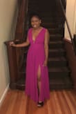 Great dress. I'm short so I cut about 3 inches off. Other than that, perfect dress to a wedding. - Nicolet F.