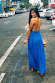 Vestido perfecto para el verano!! La tela es suave y el color es muy lindo! Es super sexy ya que tiene un escote super bajo!!! La espalda totalmente descubierta y tambien es abierto de la pierna. - Lizia P.