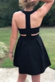 This dress was exactly what I wanted, it's super soft and comfortable, very cute! Not too short and I am in love with it!! I'm excited to wear it to hoco! - Elise B.