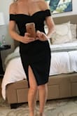 I love this dress. So well made! It fit perfect except a little tight through my chest and back so I decided to return it! It is such a beautiful dress and I loved it! - Mele M.