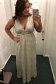 I ordered this as a "Prom" dress for my friend's 30th birthday party. The tank sleeves were very loose on me and it was more revealing in the front than I anticipated. However, I brought it to a seamstress who put a couple stitches in front and tightened up the sleeves and then it was perfect! I got SO many compliments on this dress. I can't wait to wear it again to my sister-in-law's wedding. - Bethany W.
