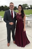 This dress is exactly what the picture online shows. The color was beautiful and the detailing up top was stunning. I received so many compliments on this dress! - Kalen S.