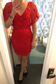 Ordered this dress for a wedding this weekend and I can't wait to wear it! I am usually a size 0-2 and the XS fit perfectly. - Melissa H.