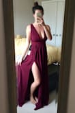 Love the dress. Could have gone a size smaller (perhaps?) straps are a little long and some space in the rib cage area but nothing I can't live with. Purchased as a bridesmaids dress. So comfy, nice thick material. I want this in other colours for other weddings next year. - Leah H.