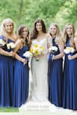 I bought 8 of these dresses! My shortest bridesmaid was 5'3 (size small) and my two tallest were 6 foot. (Size large) I had no issues with length.
This honestly is the most comfortable dress. I was more pumped for the dresses to ship to me than my wedding decorations haha! - Taylor K.