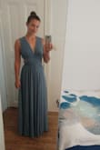 I ordered the dress from Germany and it took only two weeks to arrive. The dress fits perfect. I can even wear it without a bra because the material is thick enough and the overall quality is amazing. I will order again. I love the website! - Sherin S.