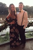 Wore this to a black tie optional wedding and got a lot of compliments. I loved the cold shoulder detail. I wore heels and still had to get it hemmed at the bottom so I'd say it's a little long but an easy fix! Very comfortable and I love the floral pattern as well! - Annemarie C.