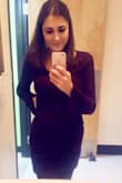 Well made and fits perfectly. Very flattering. It's hard to tell in this picture but the dark red color is beautiful. - Erica E.