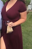 I wore this to a wedding in early September and it was great for that weather. It is a bit thick so it worked well for some chill in the air. I found it to be a little short - I wish it was just an inch longer. I did have to size up for chest size (36G) which I was hoping would add a little more length. - Shelby N.