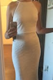 Can I just say wow. The quality of this dress is amazing for the price. I am impressed by Lulus dresses. The open back is so flattering and the material is stretchy so it fits to your curves. This is a contender for my wedding. Definitely will have to wear spandex with it to smooth out the edges and I will probably add a sparkly belt. Great dress! - Kayla N.