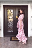 I wore this dress to my baby nephews baptism. It was sooo beautiful! Everyone complimented how beautiful it is. I live in LA, so it was the perfect material for this heat we're currently experiencing. The color, the pattern, ugh I love it! Size small fit perfectly on me. - Stephanie D.