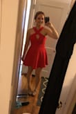 Fits great! Got so many compliments. Only downfall was the top makes it hard to wear any kind of bra without it showing. Besides that, it was perfect. - Kyra W.