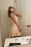 I was really worried that this would be too good to be true but the material is amazing, the height of it is perfect and it fits me in such a flattering but elegant way. The only downfall i can day about this is that the peach color is not as bright as the pictures and is more of a pastel pink. - Emily W.