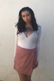 This skirt is now a staple in my closet. It is so effortlessly stylish and goes with all of my basic tops. It fits so nicely on me. I'm obsessed! - Victoria C.