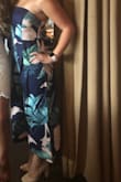 I really love this jumpsuit! It is so flattering. I wore it to a bridal shower and got a ton of compliments. The top did run pretty big though, it kept slipping down and showing my bra. Should have ordered a smaller size. - Jaclyn L.