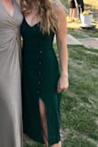 I really love the style of this dress, but the fit was wrong on me. The upper part fit pretty well (I ordered a small), but the hip/butt area was way too large. I ended up taking the hip area in by 2-3 inches. It looks great now! I would say this is made for curvyer women, since I'm fairly straight. - Cierra W.
