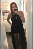 I absolutely LOVE this dress! I honestly felt like a queen when walking with how the slit flowed away to reveal the remainder of your dress. Now, I am not a fan on my back personally as it has a little extra flub, but this dress made me fell confident. And usually I am a large but it was too big for my chest! The medium was perfect. I am honestly wishing to attend a random party, gala, or wedding just so I can wear this again! - Tiffany R.