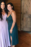 I wore this to a wedding a received a ton of compliments. I'm a bit wider in my bust and hips and it fit me perfectly in hose areas. The waist had a little wiggle room which was fine, especially after some food and drinks. I also had to do some hemming at the bottom because it hit at my ankles. Overall, extremely pleased with this dress. - Kable M.