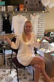 I think it was a little big. But super cute. I got the white which was slightly see through. But not enough so where I wouldn't wear it. You just need to be careful with what you're wearing under it. Also... it wrinkles easily. Overall, I was super happy with my dress for my bridal shower. - Erica R.