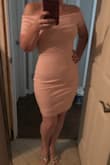 The material, color and size are all perfect! Love this dress. - Kimberly Z.