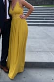 Super comfortable material and easy to wear for an all night event. Runs a little long since I'm 5'3" but fixed with a pair of heels. Wore to a wedding and received lots of compliments! - Mariah H.